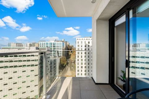 Views of the inner city from the balcony.