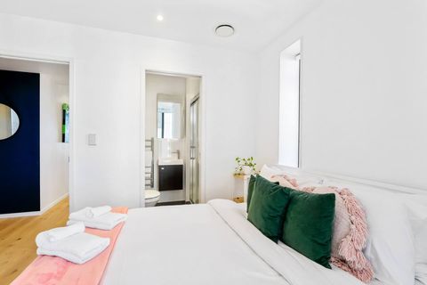 This Queen bedroom has its own ensuite bathroom.