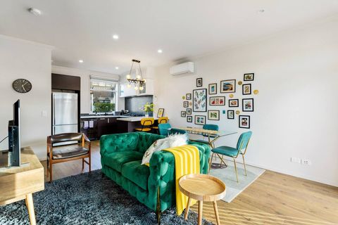 The living area is open planed and divided into 3 zones.