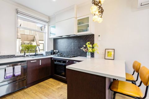 A modern designer kitchen.