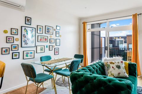 The dining suite seats four.