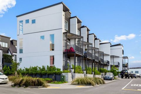 The front of the town houses.