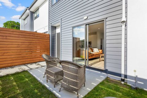 The front door and patio.