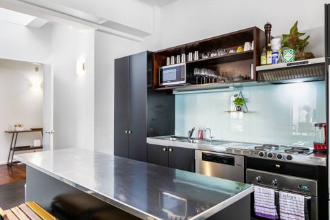 The kitchen has been well planned and laid out with everything in arms reach.