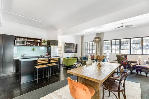 If there is a small number staying you can eat at the breakfast bar on the island bench.