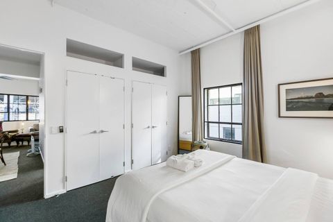 Plenty of storage in this bedroom.