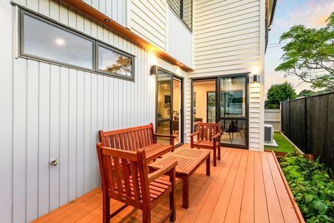 The patio has two ranchsliders from the lounge and dining rooms entering it.