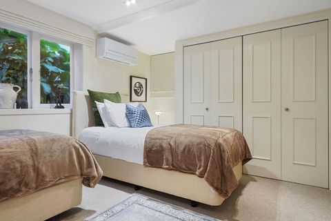 There is plenty of storage for all your belongings, and lots of natural light through the windows overlooking the garden.