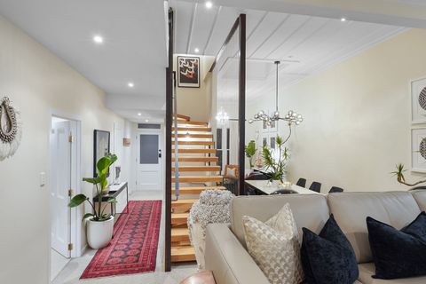 The original villa at the front of the house, with the walls removed to create one large open plan space.