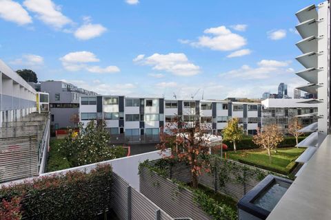 View from the balcony with Auckland City in the background.