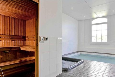 Spa and swimming pool are located in the complex facility house.