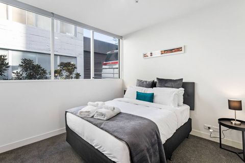 Jump into this welcoming queen bed at the end of the day.