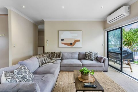 The living room has an air-conditioning unit that will keep you cool in Summer and warm in Winter.
