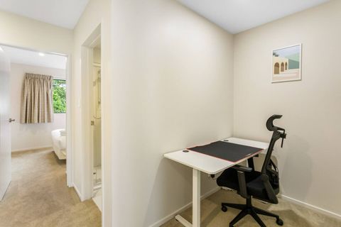 Working or studying? This desk setup provides a quiet space to focus.