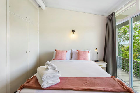 Double wardrobe gives lots of storage space.