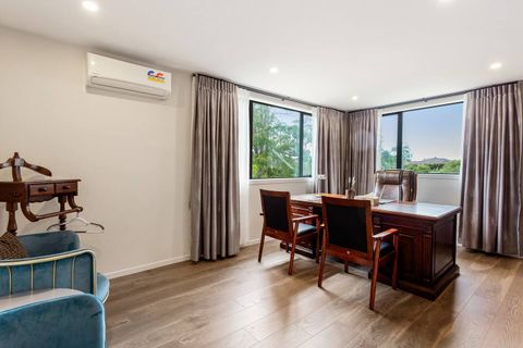 Great study with plenty of space, natural light, comfy chairs and executive style desk.