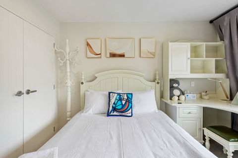 Double wardrobe offers plenty of storage options.