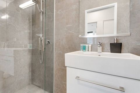 The main bathroom is a great option for the second bedroom or guests.