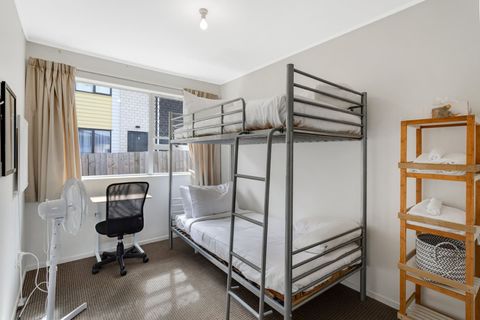 The bunk beds are great for children.