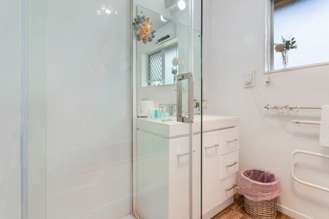 Enjoy warm, fluffy towels with a heated towel rail.