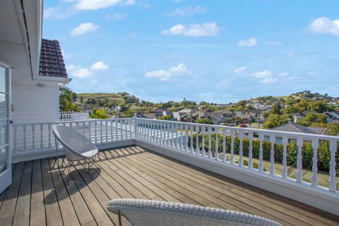 The balcony from the main bedroom has a great view and is a lovely spot for morning coffee.