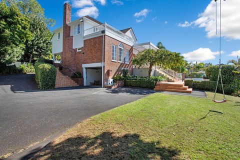 View of the house from the driveway. The kids can play on the swing under the old mature tree.
The garage under the house is not available for guests to use.