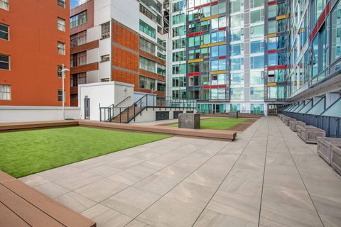 The shared courtyard area would be great for sunny days.