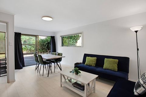 The rumpus room has its own ranch slider to let the fresh air through.