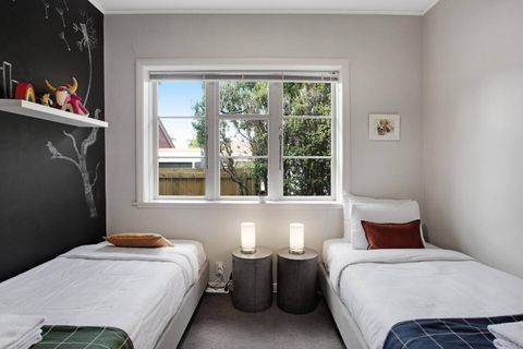 The two single beds are perfect for children or anyone wanting their own space.