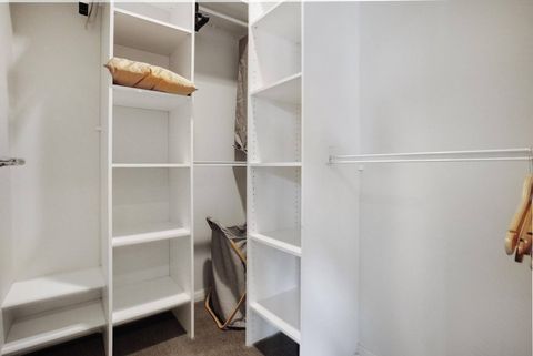 There is a walk-in wardrobe in the main bedroom that is perfect for all your belongings.