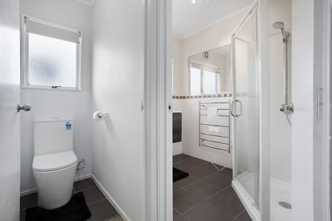 The toilet is separate from the bathroom which is great for families.