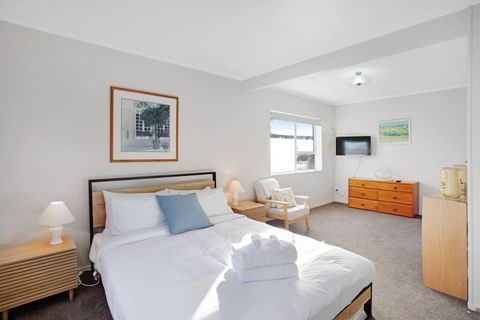 This queen bedroom is located downstairs so is great for anyone wanting the extra privacy.