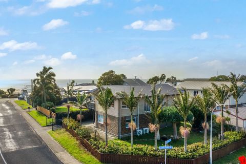 The house is a short walk away from the beach.