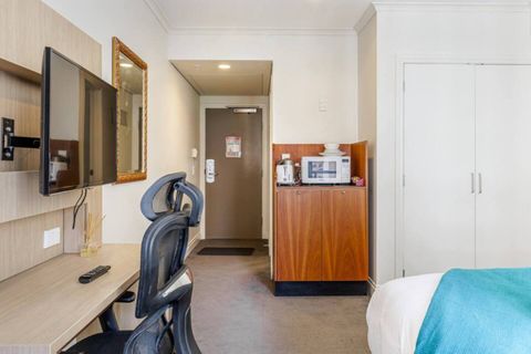 There is a microwave, toaster, fridge and kettle to create breakfast before you head out for a day's exploring.
Please note: there is no desk chair.