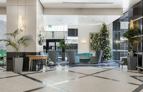 A great lobby is available so you can meet up with friends.