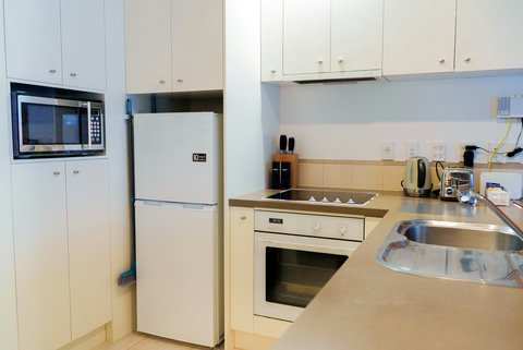 There is plenty of storage in the kitchen if you are staying for a longer period.
