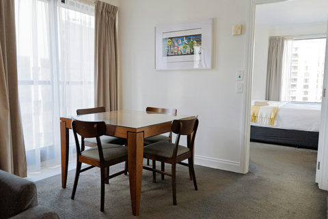 The dining table is great for eating together, playing games or doing a jigsaw.