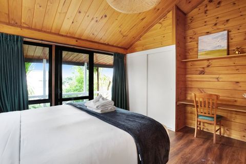 There is a handy desk area that could be used for make-up, work or putting your personal stuff.