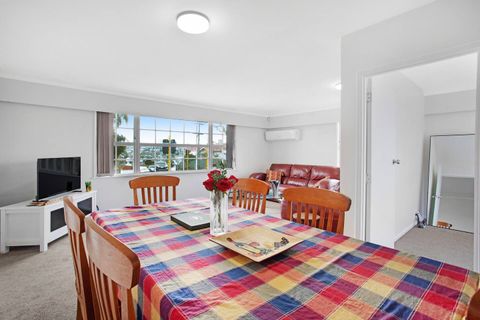 The dining table could be used as a desk area if you need to do work.