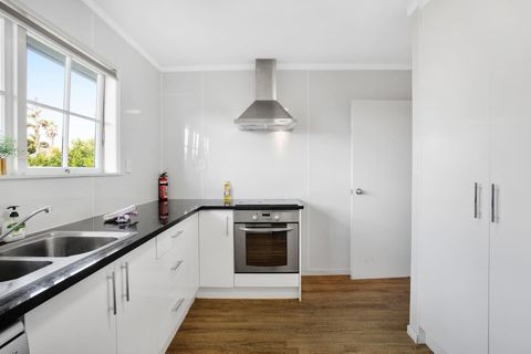 There is plenty of prep space and storage in the kitchen.