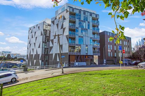 View of the building's exterior with the main entrance.