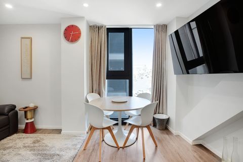 The dining table is a great place to eat together or play cards.