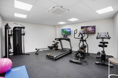 The shared gym facilities are great if you want a workout.