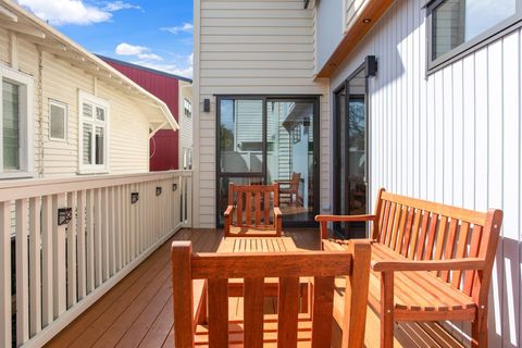 Open the ranch slider from the living and dining room to access the patio.