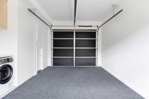 There is parking for one vehicle in the garage.