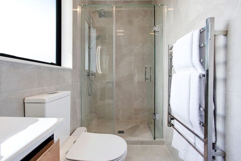 Step out of the shower and use a warm, fluffy towel from the heated towel rail.