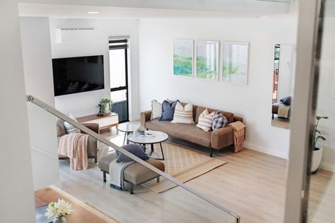 View of the living room from the upstairs.