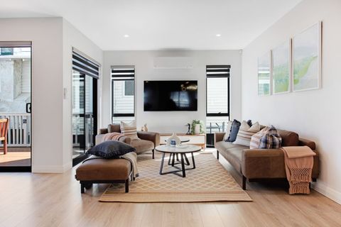 Relax on the couch and watch TV or stream your own Netflix.