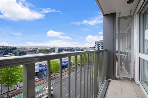 The balcony is a great place to sit and enjoy the views.