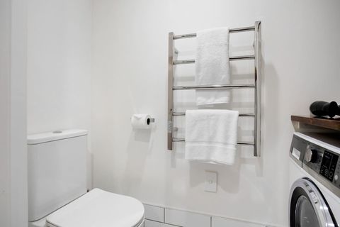 Step out of the shower and enjoy warm towels from the heated towel rail.